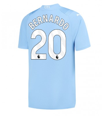Lacne Muži Futbalové dres Manchester City Bernardo Silva #20 2023-24 Krátky Rukáv - Domáci